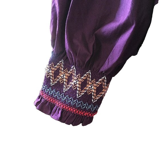 Tuckernuck Pomander Place Wrenley Smocked Dress in Plum Purple Size XS - Picture 7 of 9